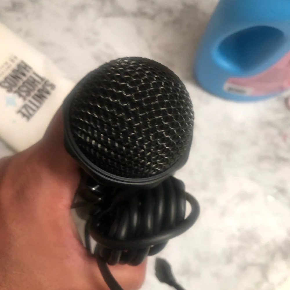 Black Wired Microphone